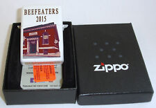 2015 * BRADFORD PA 64/150 CARNEGIE LIBRARY 1901 BEEFEATERS RESTAURANT Zippo MINT picture