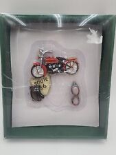 Department 56 Past Times Ornament Motorcycle Route 66 picture