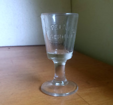 DR.PETZOLD'S GERMAN BITTERS 1890 FOOTED ADVERTISING DOSE GLASS BALTIMORE picture
