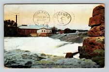 Janesville WI-Wisconsin, Electric Plant & Upper Dam Vintage Souvenir Postcard picture
