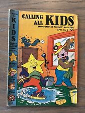 Calling All Kids #8 Comic Magazine Golden Age 1947 Lower Grade Pics Complete picture