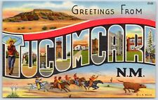 Postcard NM Greetings From Tucumcari New Mexico Large Letter US Route 66 NM02 picture