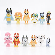 Bluey & Friends Bingo Dog 8-12PCS Action Figure For Kids Toy Gift Cake Topper picture