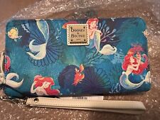 Disney Dooney Bourke The Little Mermaid Wallet Wristlet Ariel NWT 2023 Retired picture