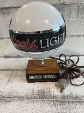 Vintage 1980's Coors Light Up Globe Lamp Working picture