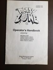 Bally THE PARTY ZONE Original Pinball Operator's Handbook Manual picture