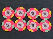 Lot of 8 Bally's Casino Poker Chips 1999 Las Vegas Nevada picture