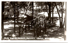 Antique Real Photo RPPC  Postcard Fair Hills Resort Detroit Lakes, Minn. 1948 picture