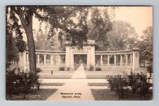 Oberlin OH-Ohio, Memorial Arch, Antique Vintage Souvenir Postcard picture