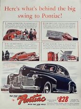 Rare 1941 Original Vintage Pontiac Car Coupe Automobile Auto Advertisement AD picture