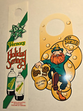 Pair VERNORS Ginger Ale BOTTLE HANG TAGS1993&2003GNOME Holiday Ham Recipe 55¢Off picture