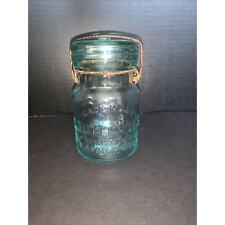 Vintage Putnam 5 Lightning Aqua Pint Fruit Jar Registered US Patent picture