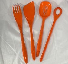 4 Vintage Mepal Melamine Rosti of Denmark for Hutzler Orange kitchen utensils picture
