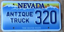 NEVADA  ANTIQUE TRUCK / HISTORIC  license plate  2010   #320  single plate picture