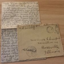 WWI AEF letter Co F 330 Inf move around a lot, lost my knife, not been paid  . picture