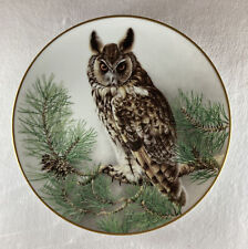 Wild Birds of the World LONG-EARED OWL Plate MIB +COA picture