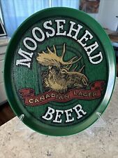 Vintage Moosehead Beer Canadian Lager Man Cave Plastic Sign / Serving Tray picture