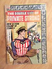 THE DOUBLE LIFE OF PRIVATE STRONG #1 *Rare '59 Kirby Comic—1st Shield/1st Fly* picture