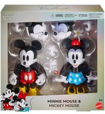 Disney 100th Celebration Mickey Mouse & Minnie Mouse Collectible Figures 2-Pack picture