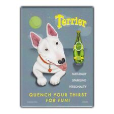 Retro Pets Refrigerator Magnet - Terrier Sparkling Water, Bull Terrier picture