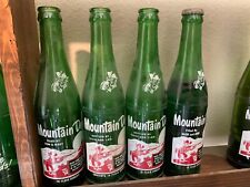 Lot of 4 Vintage Mountain Dew Bottles w/ Unique Names picture