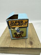 Vintage Super Smurf Rocking Horse Rider Set Peyo/Schleich picture