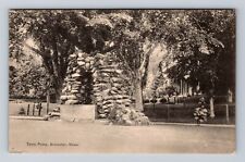 Brewster MA-Massachusetts, Scenic Panoramic Town Pump, Vintage Postcard picture