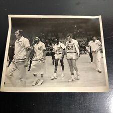 1974 New York Knicks Press Photo Walking Off Court vs. Bullets Frazier Etc picture