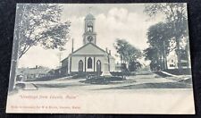 1905 Lincoln Maine Postcard Vintage Private Mailing Card Church ME picture