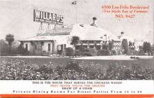 c1900s Willards Chicken Dinners Loz Feliz Boulevard Los Angeles CA PMC Postcard picture