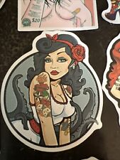 50pcs random Vintage Pinup girls, Tattoo Girls Stickers picture