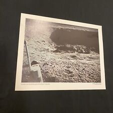 Vintage NASA Moon Photo crater near the landing spot, on the Sea of Tranquility picture