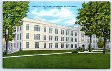 Postcard AR Fayetteville University Of Arkansas Chemistry Building Linen View I4 picture