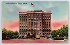 1940s Methodist Hospital Patients Note Exterior Vintage Dallas Texas TX Postcard picture