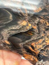 FIRE OBSIDIAN - VERY RARE Tri Flow Slab from Glass Butte Oregon picture