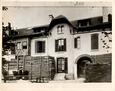 LG42 2nd Gen Restrike Photo WWI ERA MANOR FORTIFIED WITH LOG WALL EUROPE picture