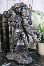 Hacksaw Ridge Military Soldier Carrying A Wounded Brother Figurine 7.25