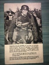RARE Normandy relic SAINT LO battle vintage Leaflet for German WW2 1944 DDAY picture