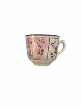 Antique Pink Luster Lustre Floral Tea Cup picture