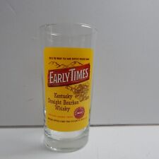 EARLY TIMES KENTUCKY STRAIGHT BOURBON VINTAGE WHISKEY WATER GLASS 5.5” FRANCE picture