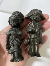 Vintage Napoleon and Josephine Bronze Small 3.5 In  Figures Figurines picture