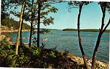 Antique Postcard Lake Wallenpaupack Pocono Mountains Pennsylvania Posted 1967 picture