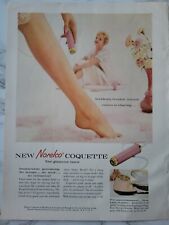 1959 Lady Norelco coquette pink glamour razor woman shaving leg vintage ad picture