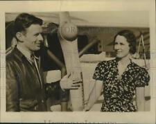 1939 Press Photo Doug Corrigan and Elizabeth Marvin will marry in Texas in July. picture