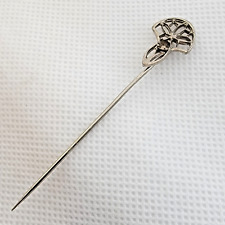 Antique Late 1800s to Early 1900s Straight Stick Pin for Tie, Hat, Lapel, Etc. picture