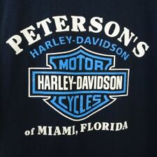 Peterson's Harley Davidson TShirt Men's Vintage 2004 Single Stitch Miami Florida picture