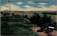 1940s FORT WASHINGTON, VALLEY FORGE, PA LINEN POSTCARD 20-49 picture