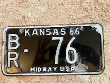 1966 Kansas License Plate picture