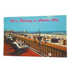 Postcard Relaxing In Atlantic City New Jersey Scenic View Hotel Deck NJ Posted picture