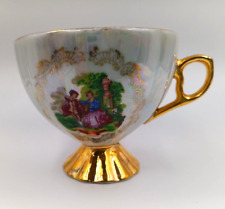 Vintage Imperial Yusui Porcelain Footed Tea Cup /Coffee Cup Japan 24K Gold picture